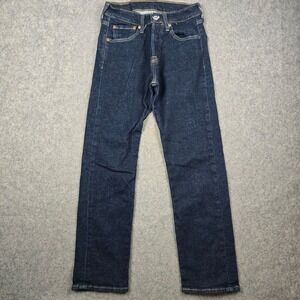 Levi's 501 Jeans Mens 28x30 Indigo Dark Wash Button Fly Straight Leg Workwear